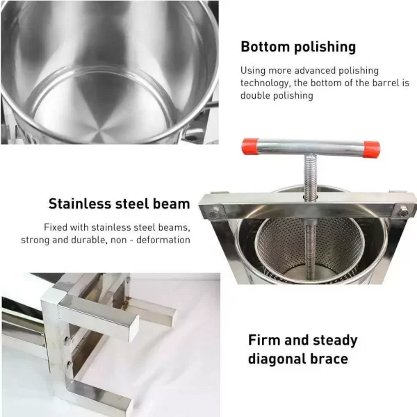 304 SS Wax Press /Honey Press Machine