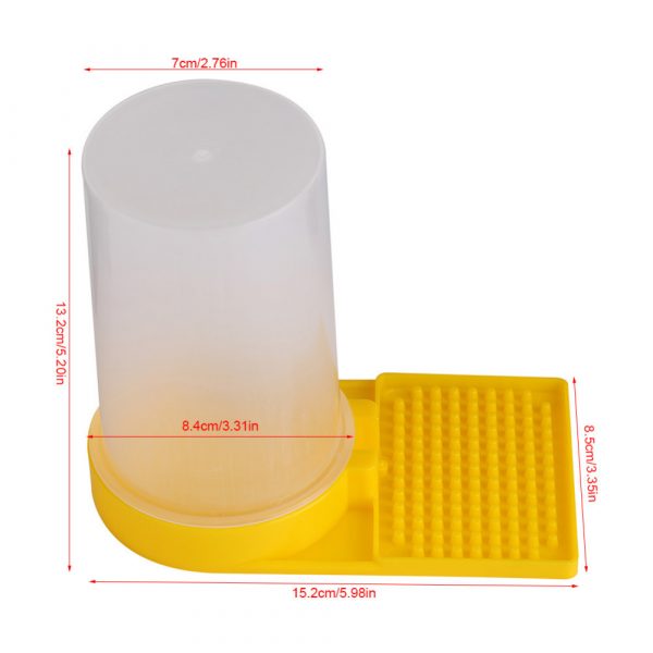 Plastic Bee Feeder Beehive Drinking Bowl