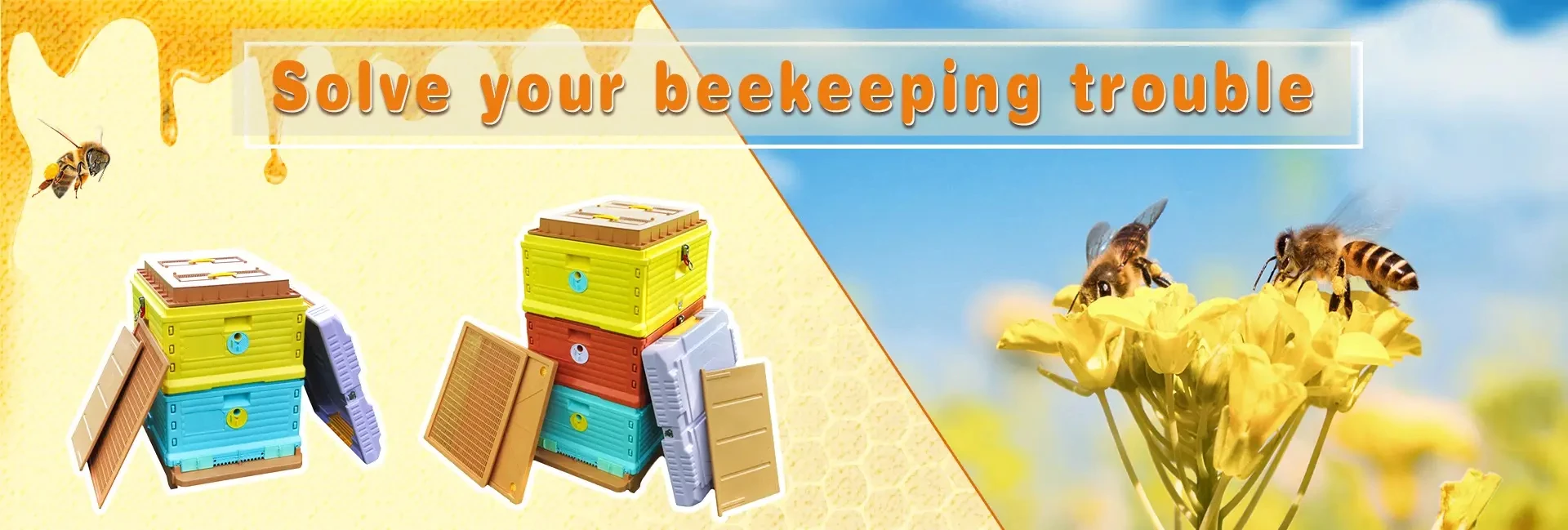 Automatic Self-Flowing Honey Beehives