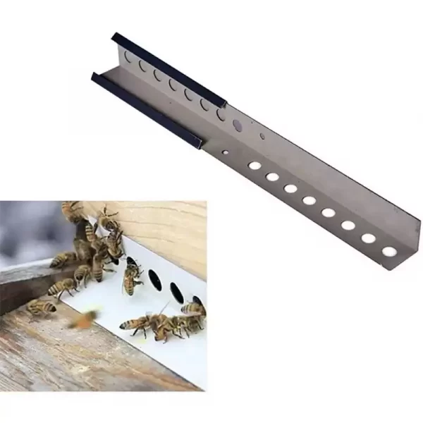 Beehive Sliding Mouse Guard Bee Metal Entrance Reducer